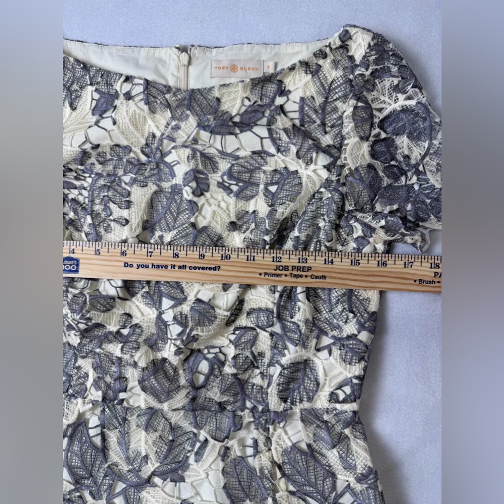 Tory Burch Summer Guipure Lace Dress Size 6 - Picture 6 of 8